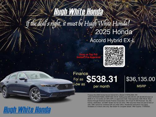 2025 Honda Accord Hybrid EX-L