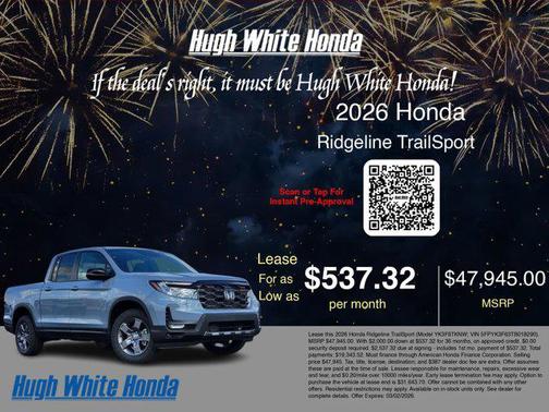 2026 Honda Ridgeline Sport