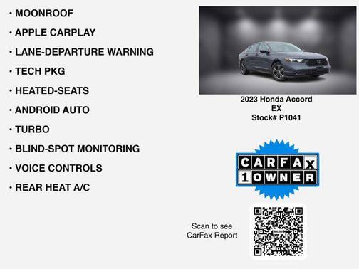 2023 Honda Accord EX 1.5T