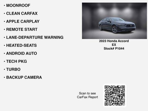 2023 Honda Accord EX 1.5T