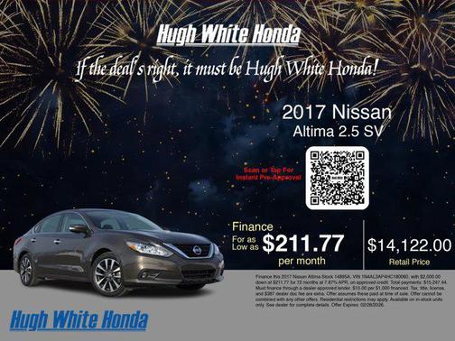 2017 Nissan Altima 2.5 SV