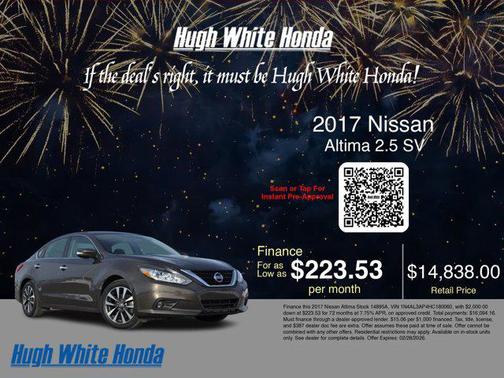 2017 Nissan Altima 2.5 SV