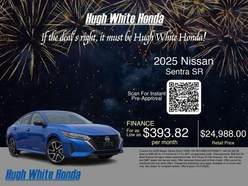 2025 Nissan Sentra SR