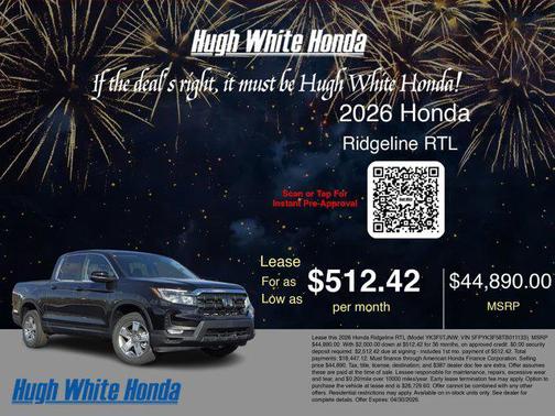 2026 Honda Ridgeline RTL