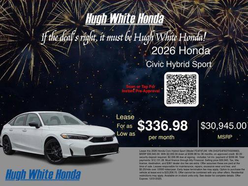 2026 Honda Civic Hybrid Sport