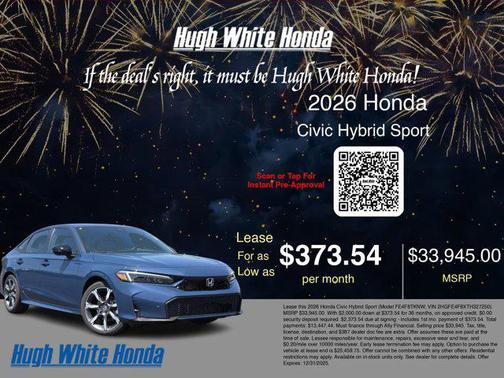 2026 Honda Civic Hybrid Sport Touring