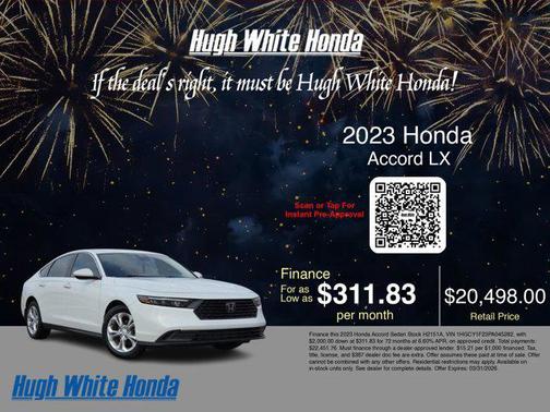 2023 Honda Accord LX 1.5T