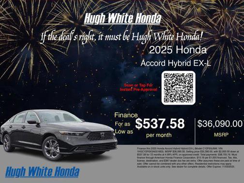 2025 Honda Accord Hybrid EX-L