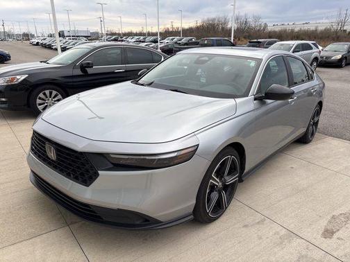 Solar Silver Metallic 2024 Honda Accord Hybrid Sport
