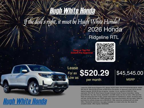 2026 Honda Ridgeline RTL