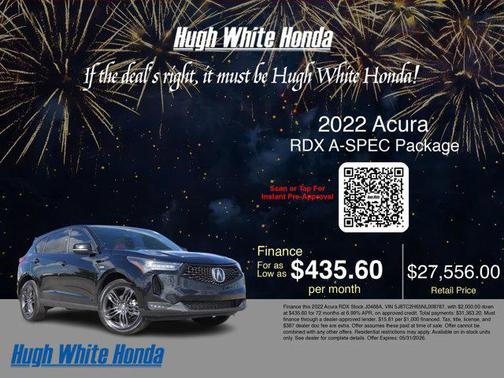 Majestic Black Pearl 2022 Acura RDX A-Spec Package