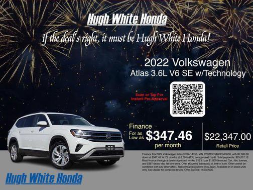 2022 Volkswagen Atlas 3.6L SE w/Technology
