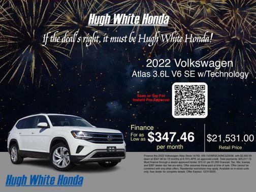 2022 Volkswagen Atlas 3.6L SE w/Technology