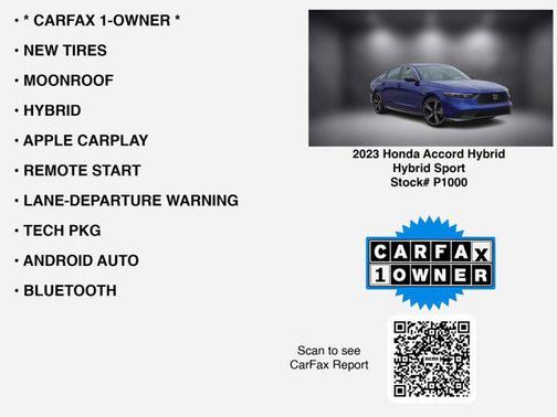 2023 Honda Accord Hybrid Base