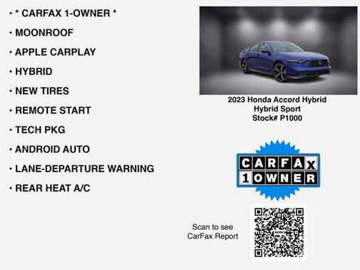 2023 Honda Accord Hybrid Base