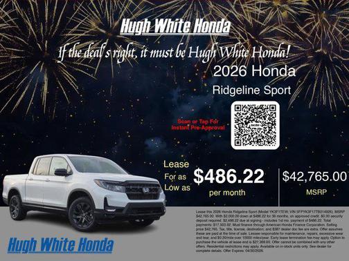 2026 Honda Ridgeline Sport