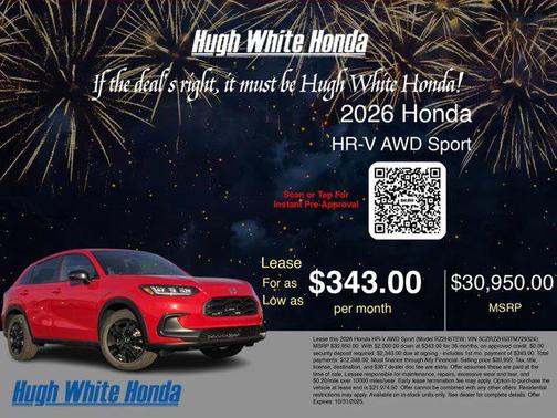 2026 Honda HR-V AWD Sport