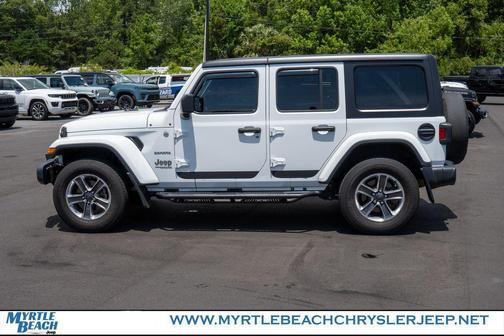 Bright White Clearcoat 2020 Jeep Wrangler Unlimited Sahara