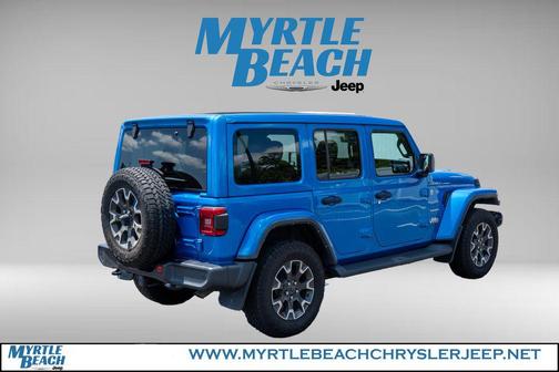 Hydro Blue Pearlcoat 2024 Jeep Wrangler 4-Door Sahara 4x4