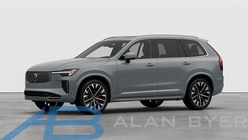 Vapour Grey Metallic 2026 Volvo XC90 Plus, B6 AWD Gas (mild hybrid), Gasoline, Bright, 7 Seats