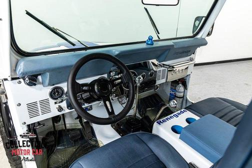 WHITE & MEDIUM BLUE 1981 Jeep CJ-5