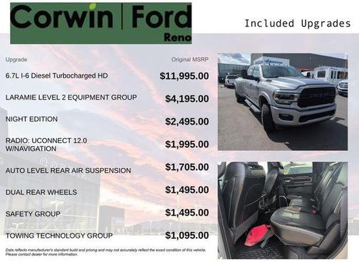 2020 RAM 3500 Laramie Crew Cab 4x4 8' Box