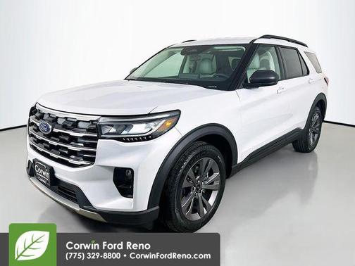 Space White Metallic 2026 Ford Explorer Active