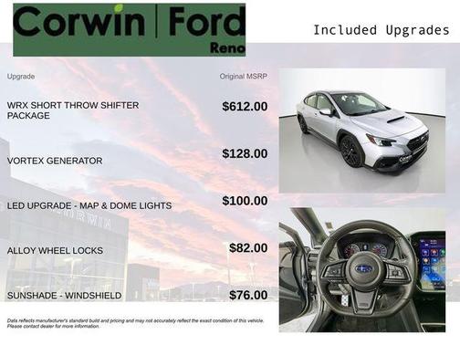 Ice Silver Metallic 2022 Subaru WRX Premium