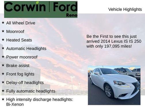 2014 Lexus IS 250 Base