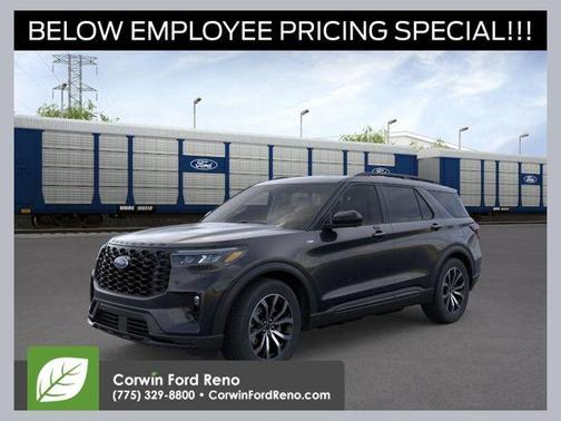 Agate Black Metallic 2026 Ford Explorer ST-Line
