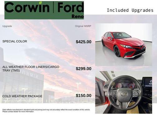 Supersonic Red 2024 Toyota Camry XSE
