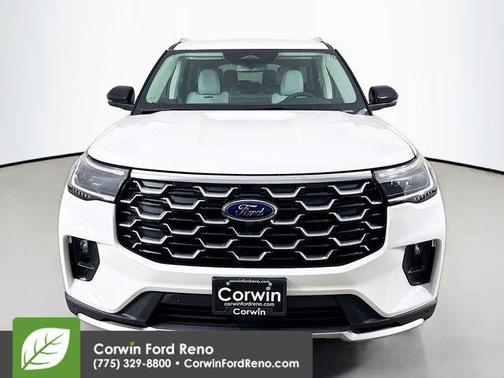 Star White Metallic Tri-Coat 2026 Ford Explorer Platinum