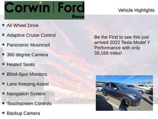 2022 Tesla Model Y Performance Dual Motor All-Wheel Drive