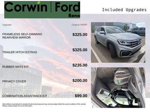 Silver Metallic 2020 Volkswagen Atlas Cross Sport 3.6L V6 SEL Premium R-Line