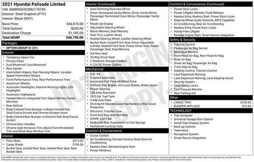 2021 Hyundai PALISADE Limited