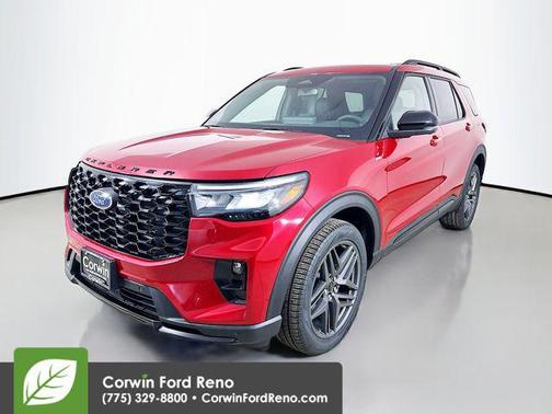 Rapid Red Metallic Tinted Clearcoat 2026 Ford Explorer ST-Line