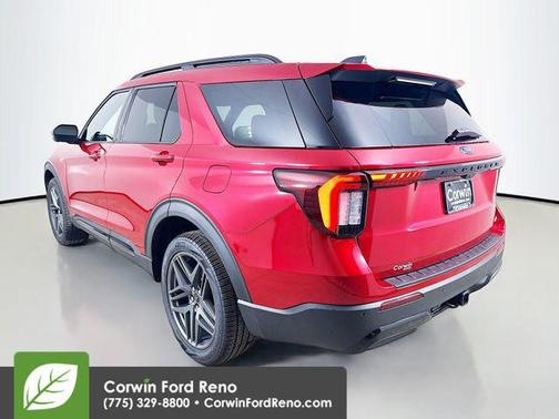 Rapid Red Metallic Tinted Clearcoat 2026 Ford Explorer ST-Line