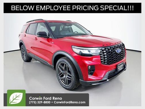 Rapid Red Metallic Tinted Clearcoat 2026 Ford Explorer ST-Line
