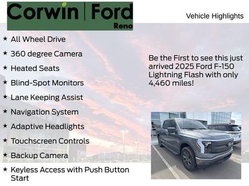 Carbonized Gray Metallic 2025 Ford F-150 Lightning Flash