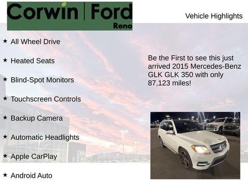 2015 Mercedes-Benz GLK-Class GLK 350 4MATIC