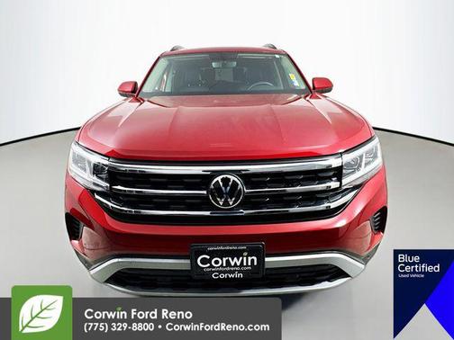 Aurora Red Metallic 2022 Volkswagen Atlas 2.0T SE w/Technology 4MOTION