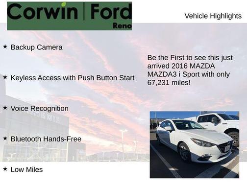 2016 Mazda Mazda3 i Sport