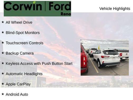 Oxford White 2022 Ford Escape SE