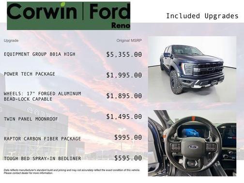 Antimatter Blue Metallic 2021 Ford F-150 Raptor