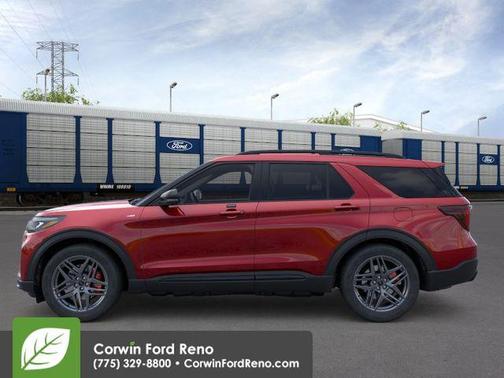 Rapid Red Metallic Tinted Clearcoat 2026 Ford Explorer ST-Line