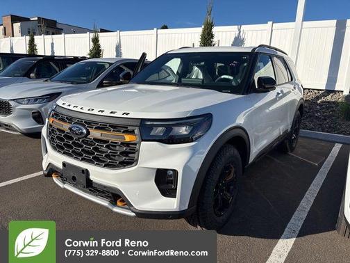 Star White Metallic Tri-Coat 2026 Ford Explorer Tremor