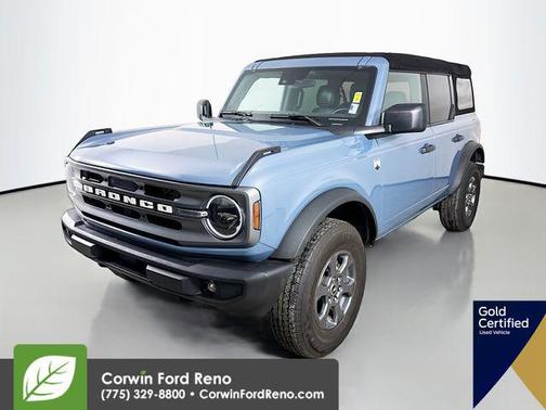 Azure Gray Metallic Tri-Coat 2024 Ford Bronco Big Bend