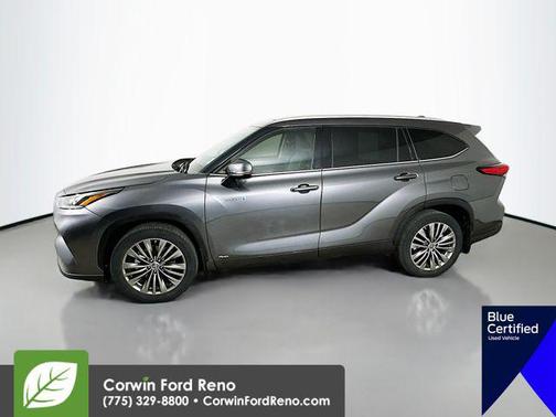 Magnetic Gray Metallic 2021 Toyota Highlander Hybrid Platinum