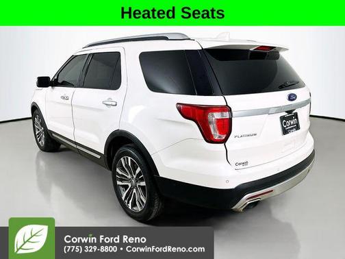 White Platinum Metallic Tri-Coat 2016 Ford Explorer Platinum
