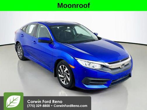 Blue 2016 Honda Civic EX